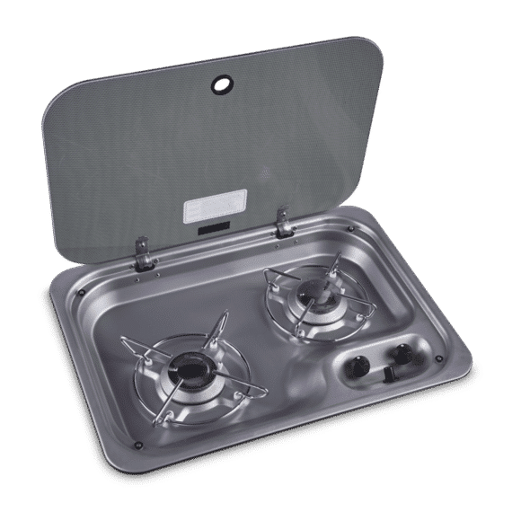 TWO BURNER STOVE COOKTOP (GLASS TOP) - Scamp Trailers